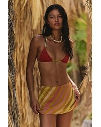 free-est - My Little Micro Mini Stripe Skort - Lyst