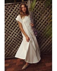 free-est - Sandshell Linen Tierney Maxi Dress By - Lyst