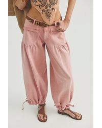Free People - Lotus Balloon Jeans - Lyst