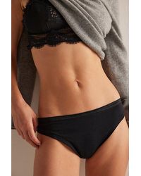 SUBSET - Organic Cotton Low-Rise Thong - Lyst