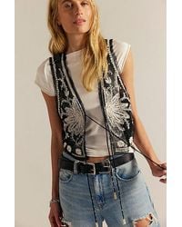 Free People - Under The Sun Vest Jacket - Lyst