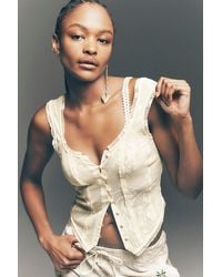 Free People - Before Daylight Corset Cami - Lyst