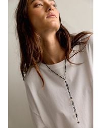 Free People - Muse Semi-Precious Beaded Lariat Necklace - Lyst
