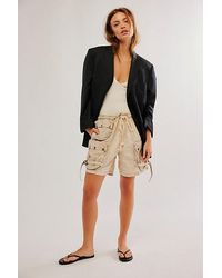 Free People - Moon Bay Parachute Shorts At In Wet Plaster, Size: Xs - Lyst