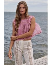 Free People - Sun Drenched Blouse - Lyst