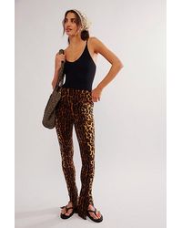 Norma Kamali - Leopard Spat Leggings - Lyst