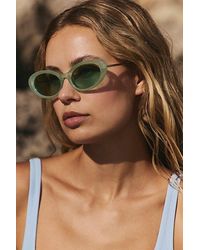 Free People - Mae Oval Sunglasses - Lyst