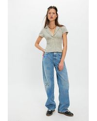 Closed - Nikka Patched Wide-Leg Jeans - Lyst
