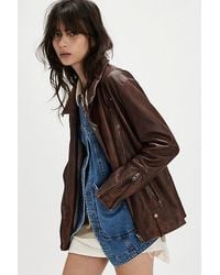 Free People - We The Free Jealousy Leather Moto Jacket - Lyst