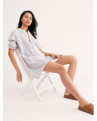 Free People Yoko Striped Tunic - Pink