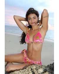 Free People - Free-Est The Melinda Velvet Bikini Top - Lyst