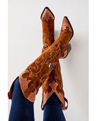 Free People - Wild West Thigh High Boots - Lyst