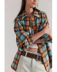 Free People - Ashley Plaid Shirt - Lyst
