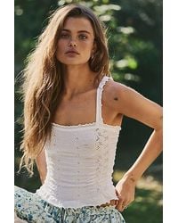 Intimately By Free People - So Soft Frill Square Neck Tank Top By - Lyst