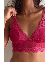Intimately By Free People - Fiona Mesh Longline V-Neck Triangle Bralette By - Lyst