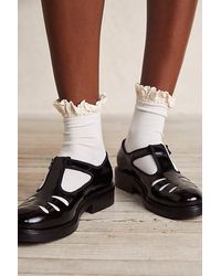 Free People - Beloved Waffle Knit Ankle Socks At In Lilac - Lyst