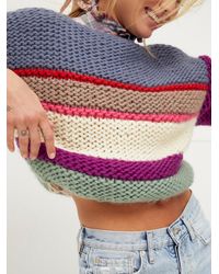 lilac cable knit sweater