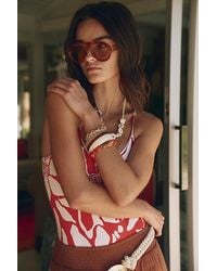 Free People - Cruise Oversized Aviator Sunglasses - Lyst