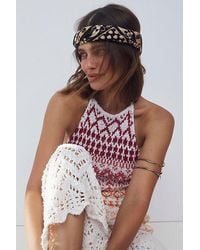 Free People - Lotus Paisley Print Bandana At In Black Combo - Lyst
