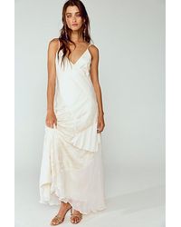 Nigel Preston - Patch Lace Chiffon Maxi Dress - Lyst