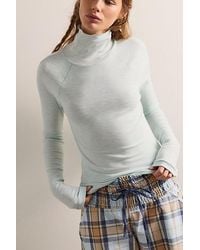 Intimately By Free People - Keeping It Light Ribbed Turtleneck Top By - Lyst