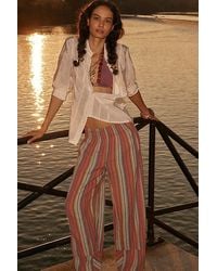 Free People - Day's End Stripe Pants - Lyst