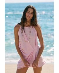 free-est - Sandshell Linen Sunburst Mini Dress By - Lyst
