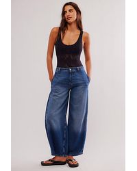 Free People - Cut-Out Plunge Textured Bodysuit - Lyst