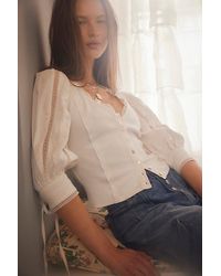 Free People - Sumner Lace Blouse - Lyst