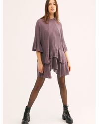 Free People Sweet Rose Tunic - Gray