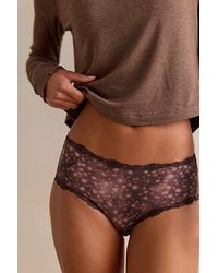 Intimately By Free People - Charlie Lace Microfiber Printed Brief Undies By - Lyst