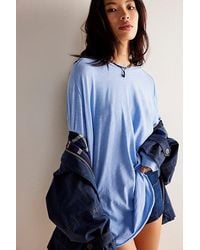 Free People - Arden Tee At Free People In Rock Crystal, Size: Xs - Lyst