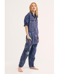 Free People Workwear Jumpsuit By Magnolia Pearl - Blue