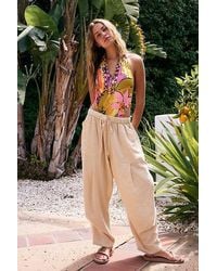 Free People - Take Me With You Linen Pants - Lyst