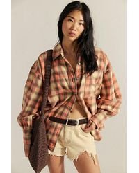 Free People - Ashley Plaid Shirt - Lyst