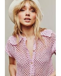 Free People - Lily Crochet Top - Lyst