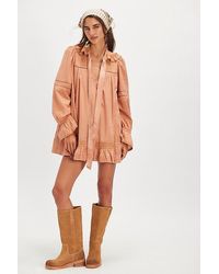 Free People - 5 O'Clock Tea Time Mini Dress - Lyst