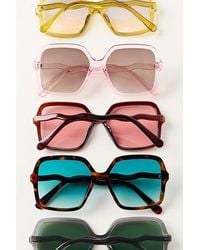 Free People - Lucia Square Sunglasses - Lyst