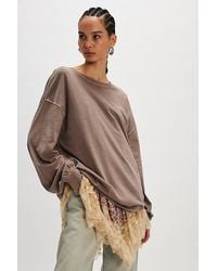 Free People - Perfect Oversized Long Sleeve Top - Lyst