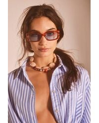 Free People - Frankie Rectangle Sunglasses - Lyst