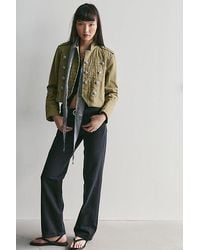 Free People - Luna Mid-Rise Straight Jeans - Lyst
