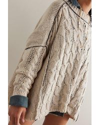 Free People - We The Free Morgan Cable Pullover - Lyst