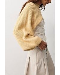 Free People - Emery Knitted Bolero - Lyst