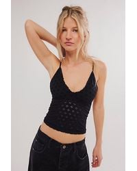 Free People - Eyelet Seamless Triangle Cami - Lyst