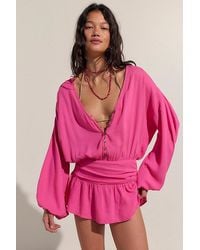 free-est - Carson Drop-Waist Romper By - Lyst