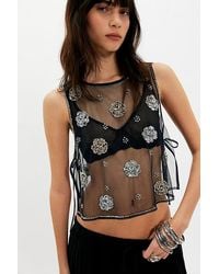 Free People - Midnight Sequin Tank Top - Lyst