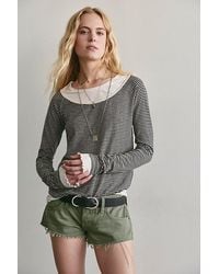 Free People - Two's A Charm Stripe Long Sleeve Top - Lyst