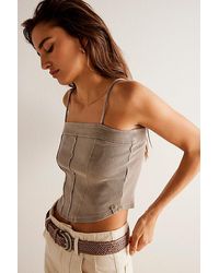 Free People - Golden Hour Tank Top At Free People In Coriander, Size: Medium - Lyst