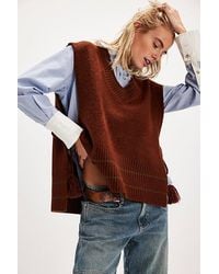 Free People - All Star Stripe Poncho Jacket - Lyst