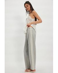 DONNI. - The Eco-Terry Stripe Crop Pants - Lyst